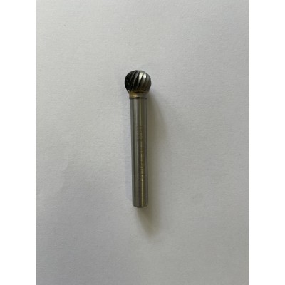 Борфреза сферическая для обработки алюминия D 16x14,4x10x80мм s ВК8