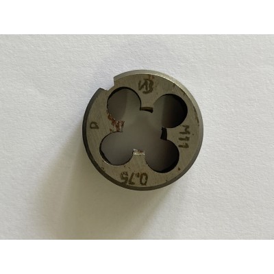 Плашка М 11x0,75мм для метричного різьблення 9ХС