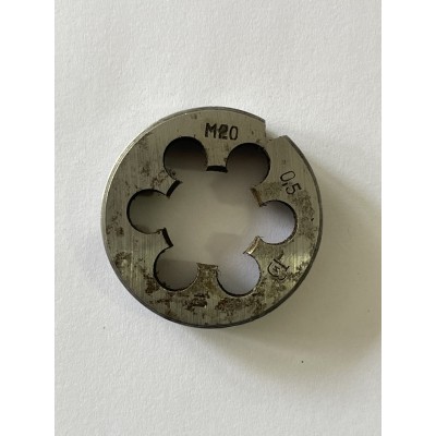 Плашка М 20х0,5мм для метрической резьбы 9ХС