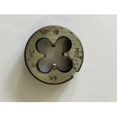 Плашка М 12x1,0мм для метрической резьбы 9ХС левая
