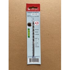 Сверло 4,5мм Ц/Х длинная серия Р6М5 А1 в блистере