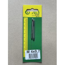 Метчик ручной 4х0,7мм комплект из 2шт в блистере