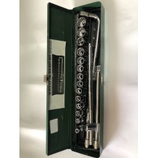 Набор торцевых шестигранных головок 1/2' (8-22мм) 18шт Eastman