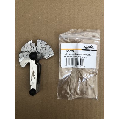 Резьбомер 0,25-6,0мм набор