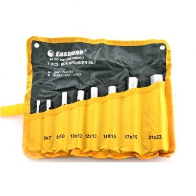 Набор ключей трубчатых 7 штук (от 6х7мм до 21х23мм) Eastman