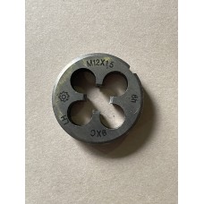 Плашка М 12х1,5мм для метрической резьбы левая 9ХС