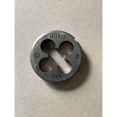 Плашка М 12х1,5мм для метрической резьбы левая 9ХС