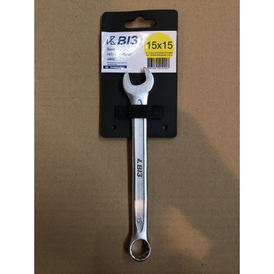 Ключ гаечный комбинированный 15х15мм ВИЗ ХШ