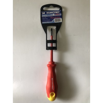 Отвёртка 0,6х3х75мм 1000В