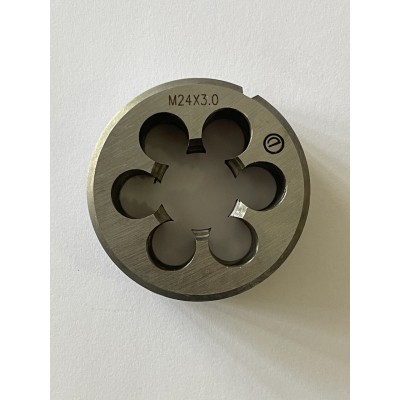 Плашка М 24х3,0мм для метричного різьблення 9ХС