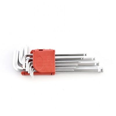 Набор ключей имбусовых с шаром 1,5-10мм (9шт) длинные