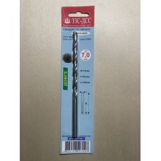 Сверло 7,0мм Ц/Х длинная серия Р6М5 А1 в блистере