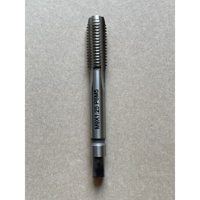 Метчик М/Р 9х1,25мм для глухих отверстий