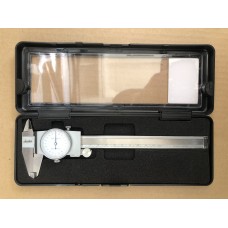 Штангенциркуль150мм з индикатором часового типа нониус 0,02мм, со стоп винтом