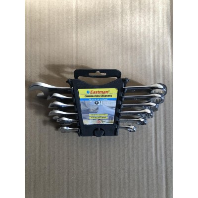 Набор ключей гаечных рожково-накидных комбинированный 6шт (8,10,12,13,14,17мм) Full Polish Eastman