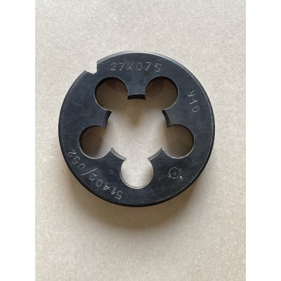 Плашка М 27х0,75мм для метрической резьбы 9ХС