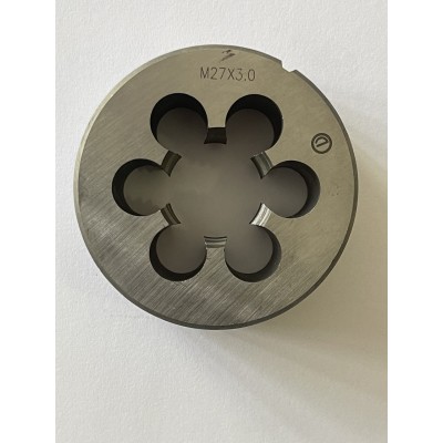 Плашка М 27х3,0мм для метрической резьбы 9ХС