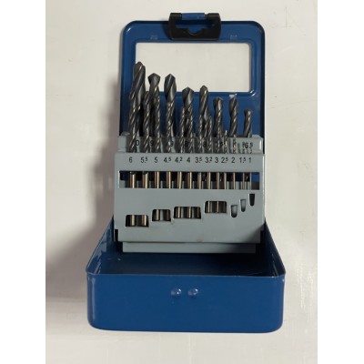 Набор сверел из 21шт Ц/Х Р2М1 1,0-10,0мм