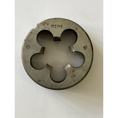 Плашка М 27х1,0мм для метричного різьблення 9ХС