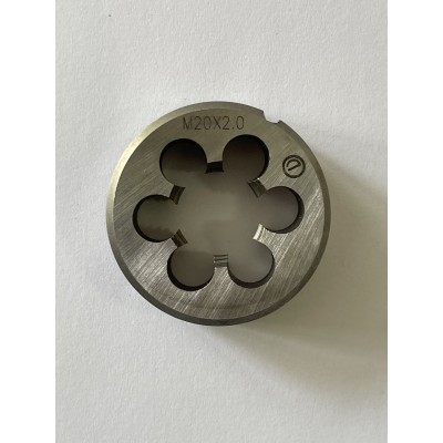 Плашка М 20х2,0мм для метричного різьблення 9ХС