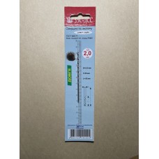 Сверло 2,0мм Ц/Х длинная серия Р6М5 А1 в блистере