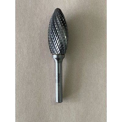 Борфреза пламеевидная Н 16х36х6х75мм d ВК8