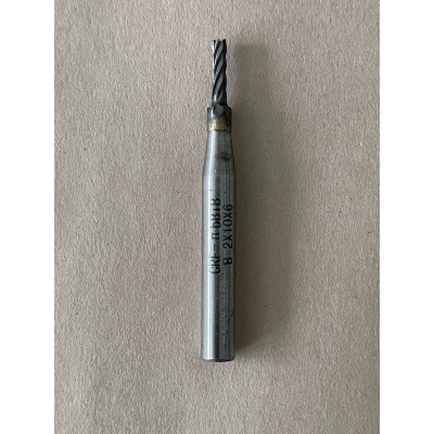 Борфреза цилиндрическая с торцевым зубом В 2х10х6х65мм d ВК8