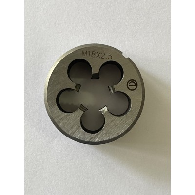 Плашка М 18х2,5мм для метрической резьбы 9ХС