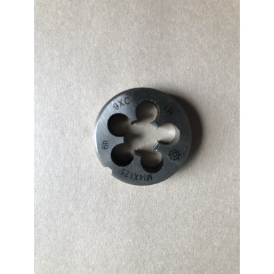 Плашка М 14х1,25мм для метрической резьбы 9ХС левая