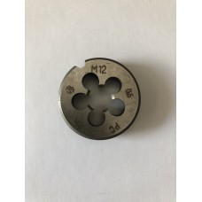 Плашка М 12х0,5мм для метрической резьбы 9ХС