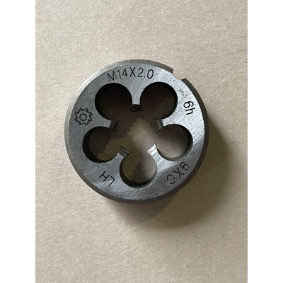 Плашка М 14×2,0мм для метрической резьбы 9ХС левая