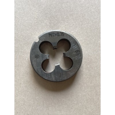 Плашка М 12х0,75мм для метричного різьблення Р6М5